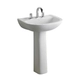 Bacha de lavatorio Ferrum bari 3 Ag blanco BAR-LV-300-BL