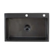 Bacha de cocina Mi pileta 65x35x22cm c/doficador etna black 718E