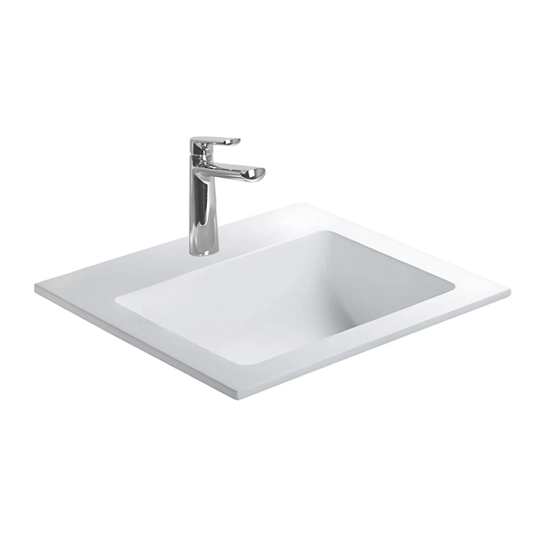 Bacha de lavatorio Ferrum symi blanco 1 Ag SYM-MS-010-BL