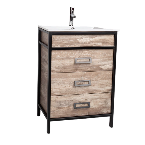 Mueble Campi Iron 60 vintage con mesada 1 ag IR60
