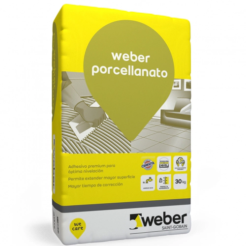 Adhesivo de Porcellanato con ligantes mixtos Weber 30k 92-0120