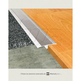 Union 'T' Moldumet Dali Aluminio Plateado mate A2460