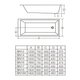 Bañera casco acrilico Ferrum 160x75x42 niza 16 NIZ-BA-006-BL
