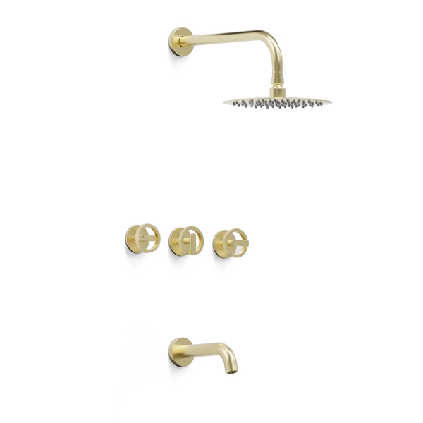 GRIFERIA DUCHA C/TRANSF. RING HIDROMET GOLD 11508