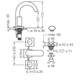 Griferia baño Fv Lavatorio Melody 207/28 Cromo