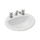 Bacha de lavatorio Ferrum tori ovalada chica 3 ag blanca L029S-B