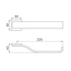 Toallero Corto Skyline Brushed Brass FR163/J9-BB Novum