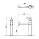 Griferia Andez Cocina Monocomando Giraffe Cromo 400.22