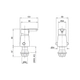 Griferia de bidet Peirano Monoc Adra cr 70-203