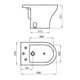 Bidet Ferrum veneto 3 ag blanco VNT-BI-301-BL