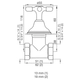 Llave de paso FV 13 mm complementos con volante 0479/B2P-13-CR