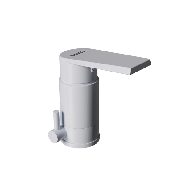 Griferia de Bidet monocomando Zafiro blanca Vasser 12/1032.BO
