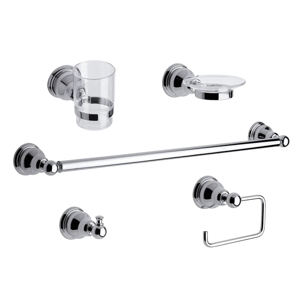 Kit accesorios para baño FV denisse 0179.05/64-CR
