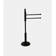 Toallero De Mesada Bronce Negro Mate Rebatible