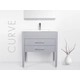 Mueble Campi Curve 60 gris c/mesada loza 3ag