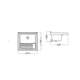 Pileta lavadero Ferrum Traful bca LP010B TRA-PD-001-BL