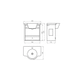 Mueble Ferrum Marina X6HC bco sin mesada