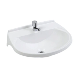 Bacha de lavatorio Ferrum traful blanca TRA-PD-007-BL