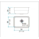 Bacha de cocina simple Johnson E54