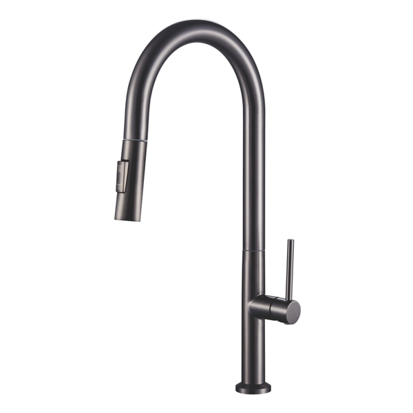 Griferia de cocina monocomando Estalgrif Skinny gun metal 6001