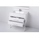 Mueble Curve Campi 80 cm Blanco con Mesada 1AG CU80C/LM
