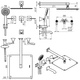 Griferia de ducha Hidromet New Castle 3V c/duchador lever 51010CRCR