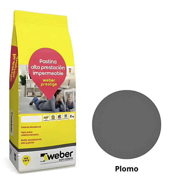 Pastina Weber prestige 2Kg plomo 92-1220
