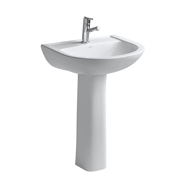 Bacha de lavatorio Ferrum bari 1AG blanco BAR-LV-100-BL