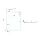 Griferia monocomando alto Estalgrif Skinny gun metal 6001-LA