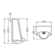 Mingitorio corto Ferrum blanco SVA-MG-003-BL