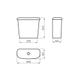 Deposito Ferrum Andina dual de apoyar bco DAW4A AND-DP-008-BL