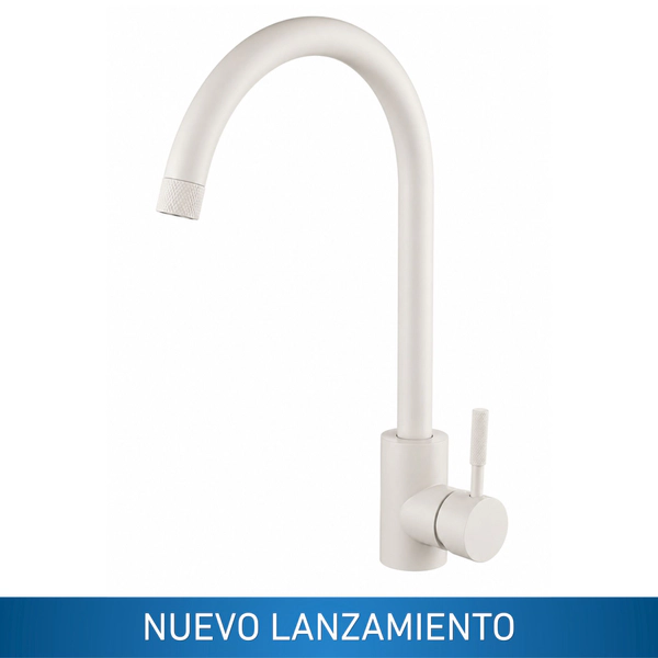 Griferia de cocina monocomando Ultragrif Bono white light tan UGLE203W10