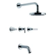 Griferia ducha FV 103/59L Nerea lever cr 2 llaves c/transf