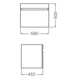 Mueble vanitory Ferrum 60cm cadria de colgar sin bacha CDR-MB-008-WE