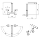 Griferia de cocina Hidromet Sun Pico recto lever black 04561NEGR