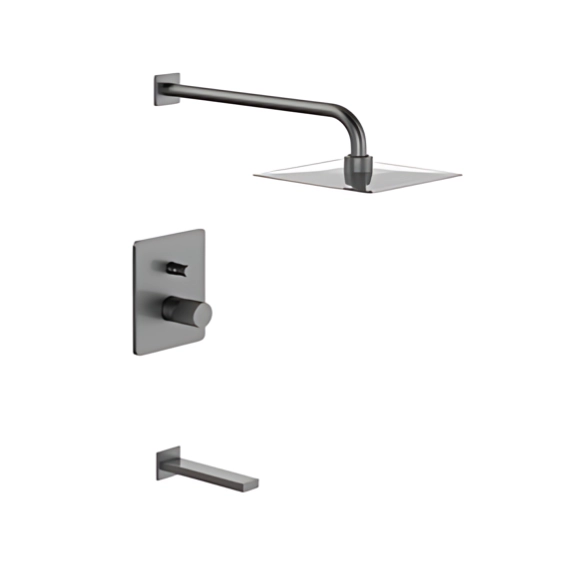 Griferia de ducha Piazza Lounge Art Monoc c/transf grafito 10906GF