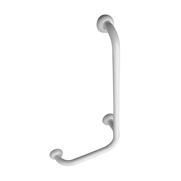 Barral Ferrum espacio fijo en " L" izquierdo blanco ESP-BR-023-BL