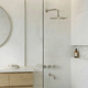 Griferia ducha pared c/trasnsferencia Peirano Fabric Niquel 80-100NI
