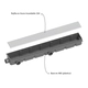 Desague Ideal Encastrable 60cm base ABS rejilla acero inox bco 12150