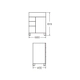 Mueble Ferrum Cadria bco c/ pie 60x46 CDR-MB-010-BL