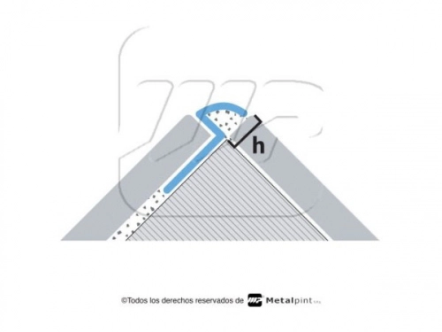 Guardacanto Moldumet Pvc Marron 9 mm E020