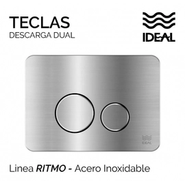 Accesorio de baño Ideal Tecla Ritmo Acero Inox 80300