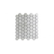 Mosaico cerámica esmaltada Piu 26x30 Hexa Blanco