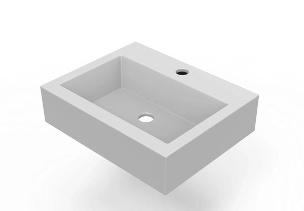 Bacha Cree Jane Solid surface Gris mate 1 Ag.