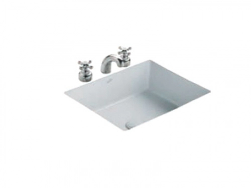 Bacha Baño Ferrum Armon Cuadra Bajo Mesada Bca SYM-BH-122-BL