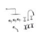 Combo Griferías Piazza Novara Lavatorio Bidet Ducha