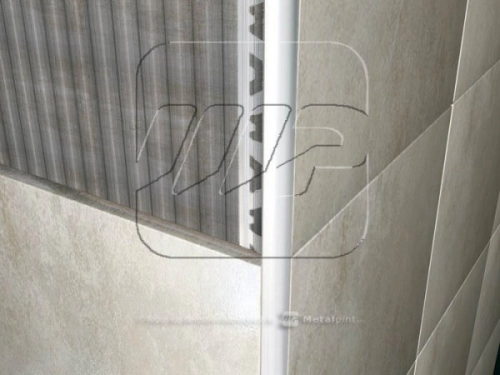 Guardacanto Moldumet Aluminio 9 mm Blanco A2B