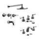 Griferia Baño Fv Margot 62 lever Lavatorio Bidet Ducha Mov.