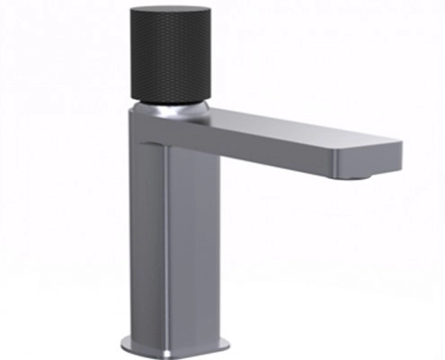 Griferia de lavatorio Hidromet Texture Cromo/negro 9801CRNE