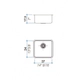 Bacha Cocina Johnson Simple Quadra 37x34x17.5 Q37